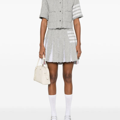Thom Browne 4-Bar stripe 4bar cotton blend skirt