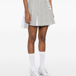 Thom Browne 4-Bar stripe 4bar cotton blend skirt