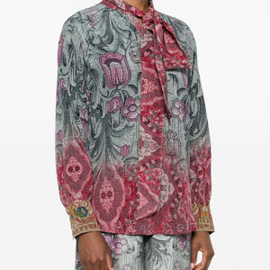 Pierre Louis Mascia Printed silk shirt