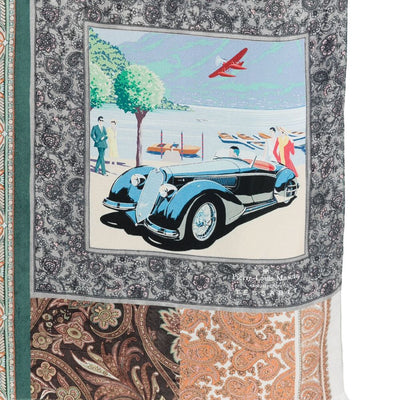032C Pierre Louis Mascia silk printed scarf