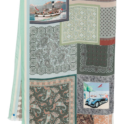 032C Pierre Louis Mascia silk printed scarf
