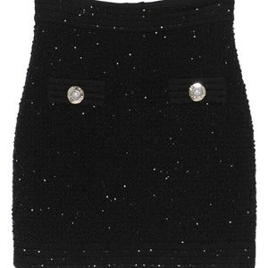 Balmain Tweed Mini Skirt
