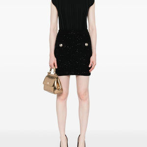 Balmain Tweed Mini Skirt