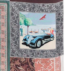 032C Pierre Louis Mascia Lago di Como silk printed scarf