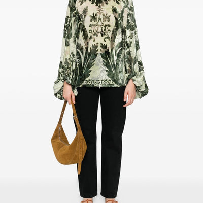 F.R.S . Printed silk blouse