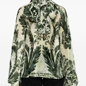 F.R.S . Printed silk blouse