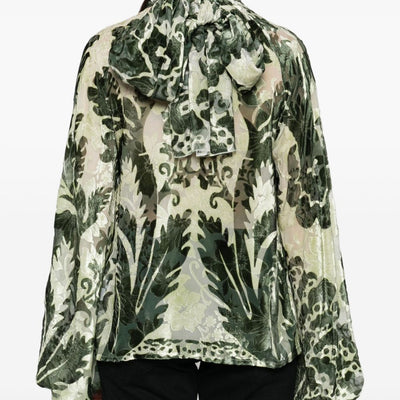 F.R.S . Printed silk blouse