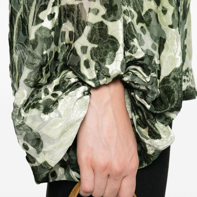 F.R.S . Printed silk blouse