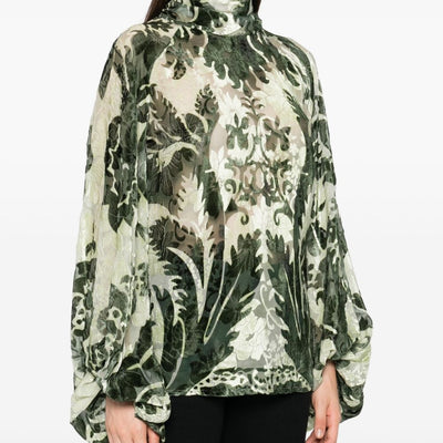 F.R.S . Printed silk blouse