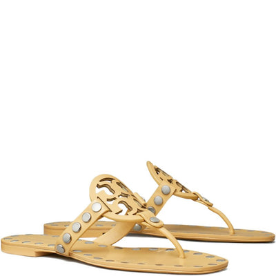 Tory Burch Studded Miller Patent flat sandals