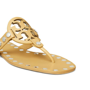 Tory Burch Studded Miller Patent flat sandals
