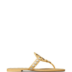 Tory Burch Studded Miller Patent flat sandals
