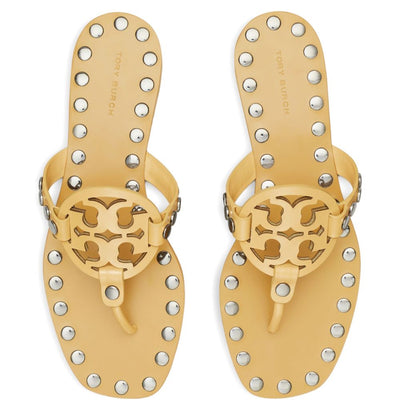 Tory Burch Studded Miller Patent flat sandals