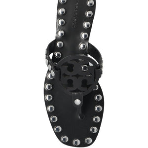 Tory Burch Studded Miller Patent flat sandals