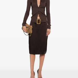Tom Ford Satin midi skirt
