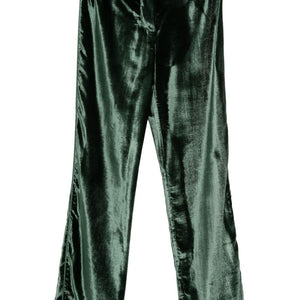 F.R.S . Velvet high-waisted trousers