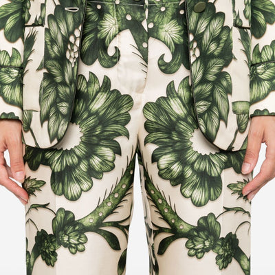 F.R.S . Printed silk trousers