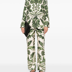 F.R.S . Printed silk trousers