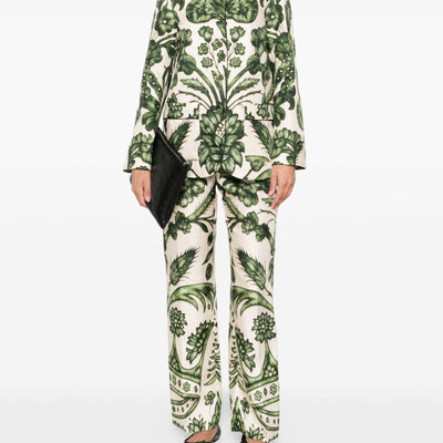 F.R.S . Printed silk trousers