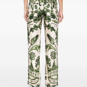 F.R.S . Printed silk trousers