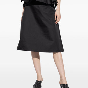 Alexander McQueen Satin A-line skirt
