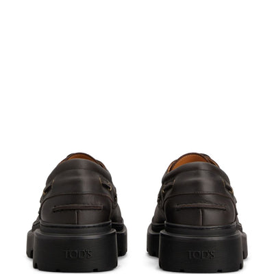 Tod's leather boat shoes
