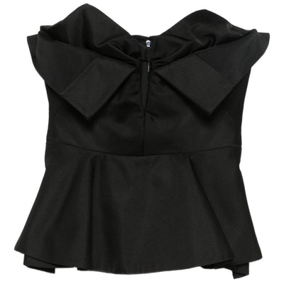 Alexander McQueen Bow-detailed peplum top
