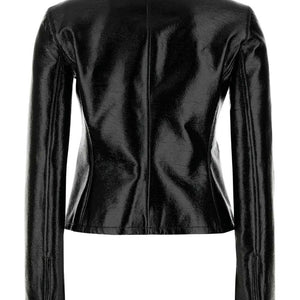 Courreges Pre Vinyl biker jacket