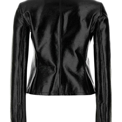 Courreges Pre Vinyl biker jacket