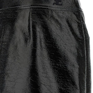 Courreges Pre Vynil midi skirt