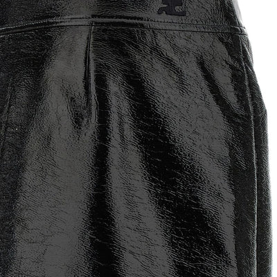 Courreges Pre Vynil midi skirt