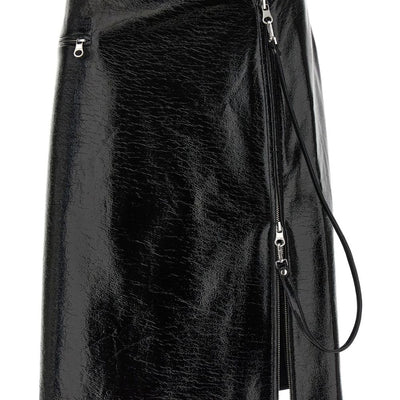 Courreges Pre Vynil midi skirt
