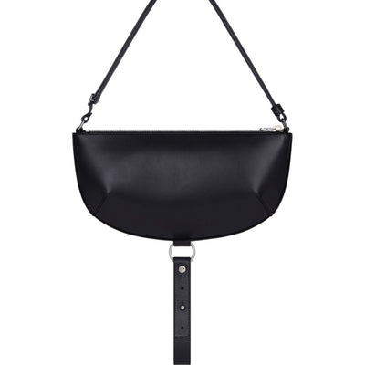 Courreges Pre half-moon leather shoulder bag