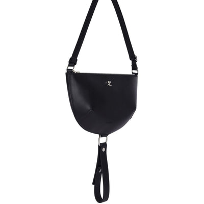 Courreges Pre half-moon leather shoulder bag