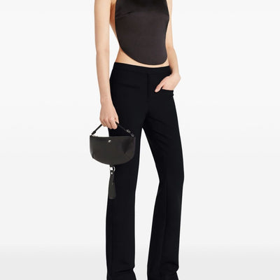 Courreges Pre half-moon leather shoulder bag