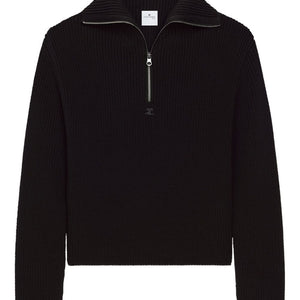 Courreges Pre Zipped wool sweater