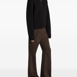Courreges Pre Zipped wool sweater