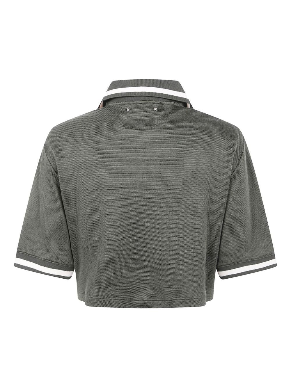 Golden Goose Cotton cropped polo shirt