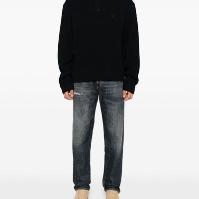 Emporio Armani Half-zip wool sweater