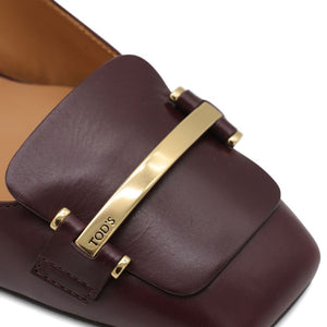 Tod's Barretta 40 leather slingback pumps