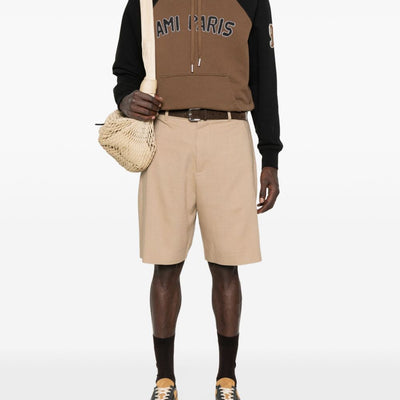 Ami Paris Cotton colorblock hoodie
