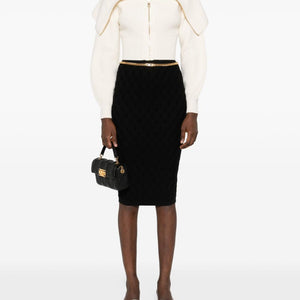 Elisabetta Franchi Knitted midi skirt