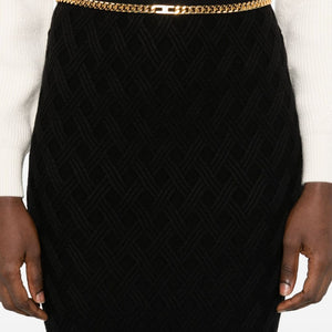 Elisabetta Franchi Knitted midi skirt