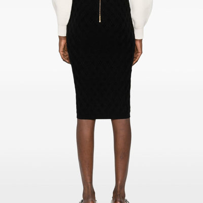 Elisabetta Franchi Knitted midi skirt