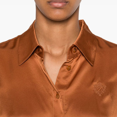 Zimmermann Embroidered silk shirt