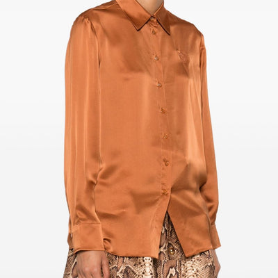 Zimmermann Embroidered silk shirt