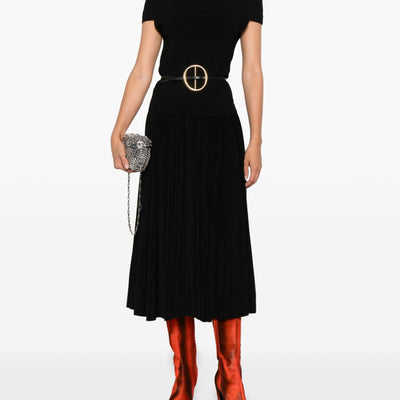 Norma Kamali Pleated midi skirt