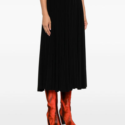 Norma Kamali Pleated midi skirt