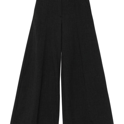 THE LATEST Thelatest Alma wool blend wide-leg trousers
