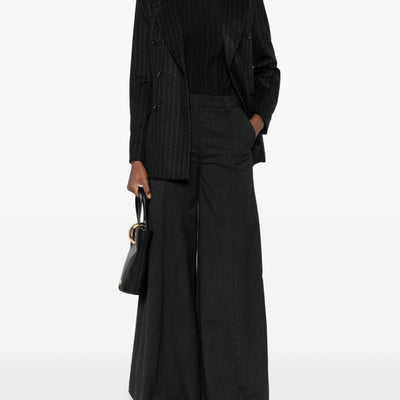 THE LATEST Thelatest Alma wool blend wide-leg trousers